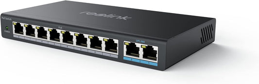 8 PoE Ports, 2 Gigabit Uplink Ports, 120W for All PoE Ports