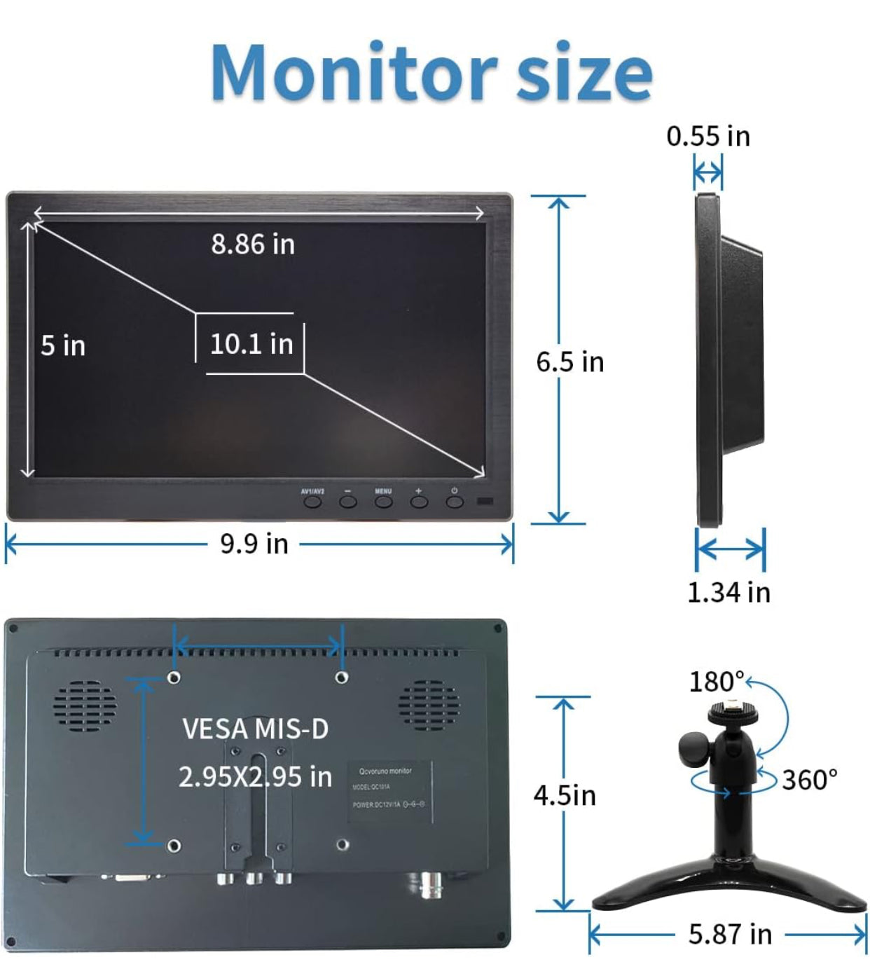 10.1 inch HD Multipurpose Display