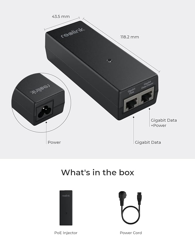 Reolink Gigabit PoE Injector